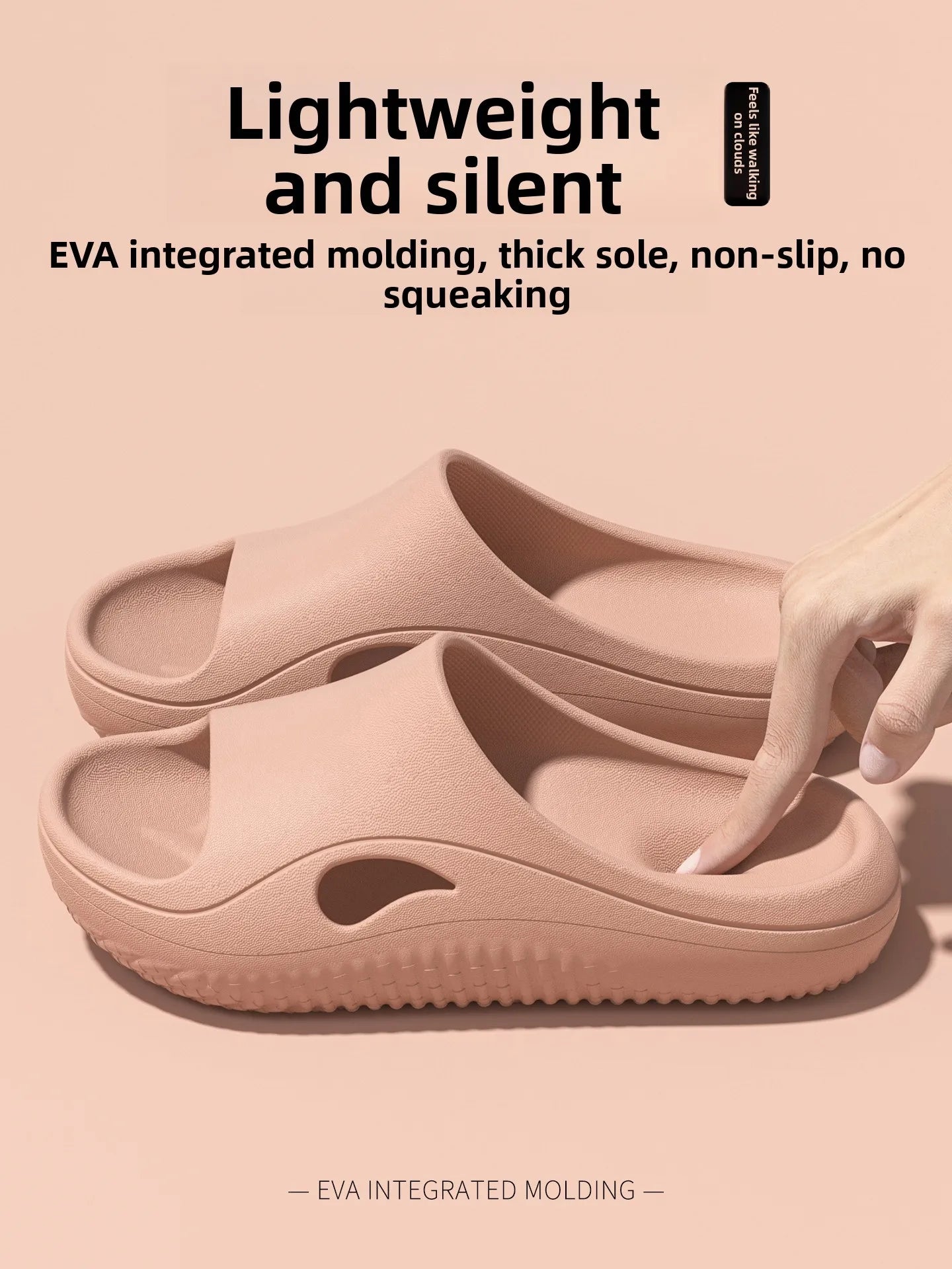Comfortable Anti-Slip Operating Room Slippers for Men And Women Home Slippers round Toe EVA Material All Seasons Wear