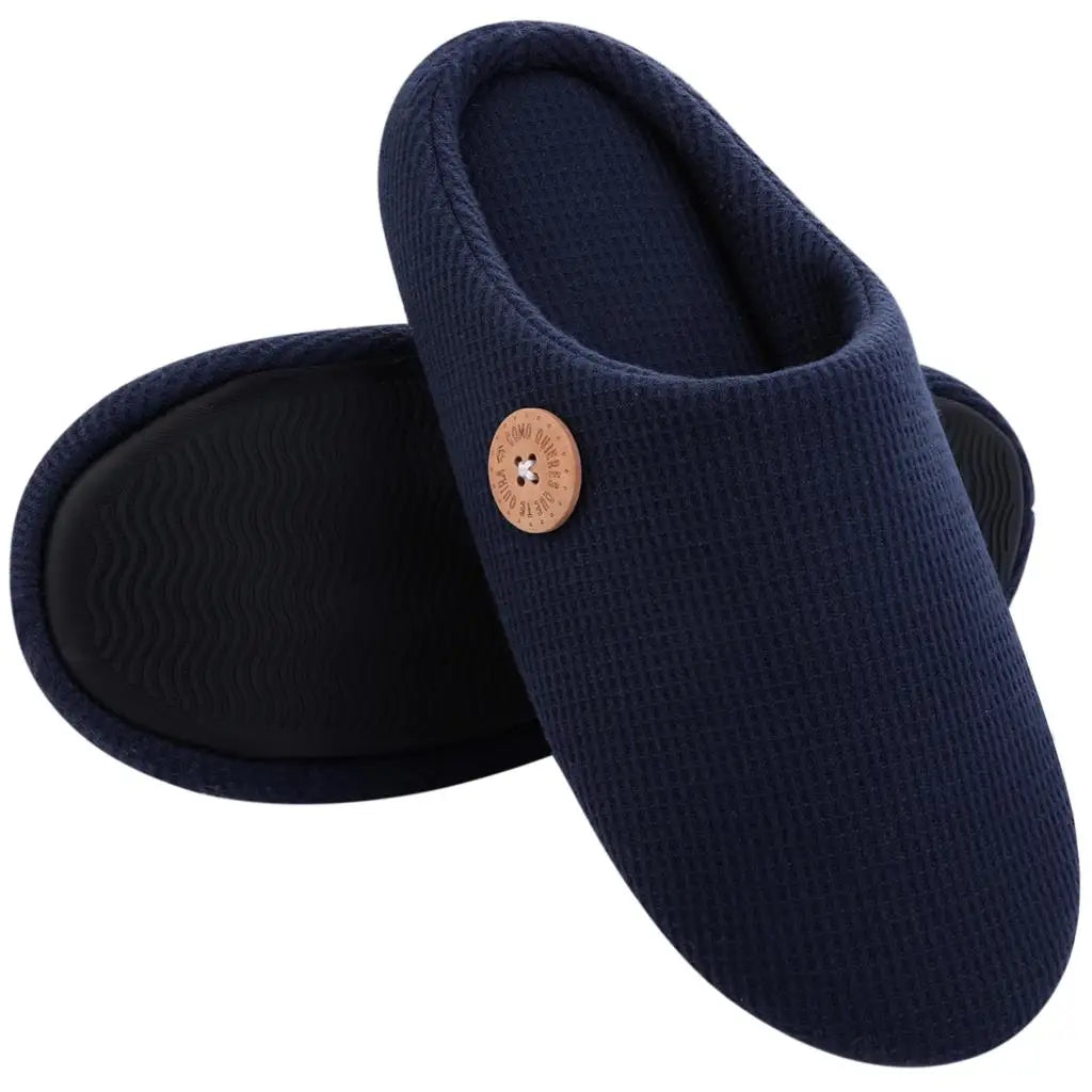 Classic Men Slippers Indoor Men Slippers Fashion Men House Slippers Outdoor Antiskid Soft Men Flat Slippers Winter Bedroom Shoes