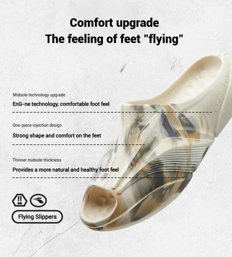 361 Degrees Furious Men Slippers Outdoors Breathable Soft Anti-slip Antiskid Sandal Flexible Durable Stable Male Shoes 672521113