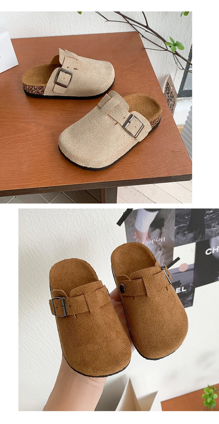 Children's Outdoor Slippers Casual Flat Shoes, Breathable Outdoor Shoes Suitable for Indoor and Outdoor Activities