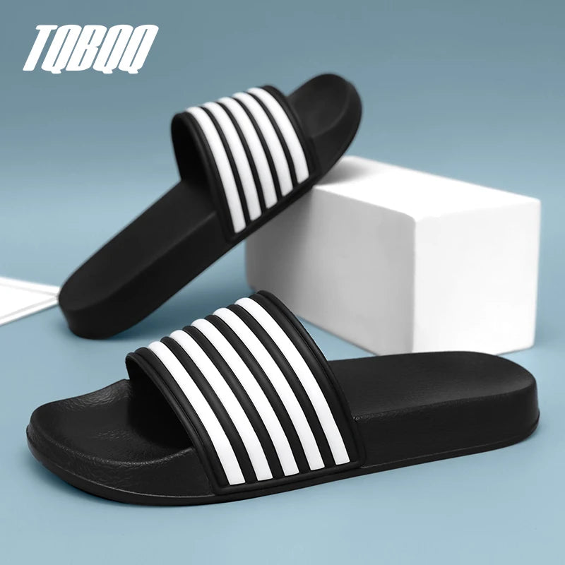 Men's Slides Sandals EVA Foam Comfortable Non-Slip Women's Massage Slippers for Beach Pool House Indoor Outdoor Shower