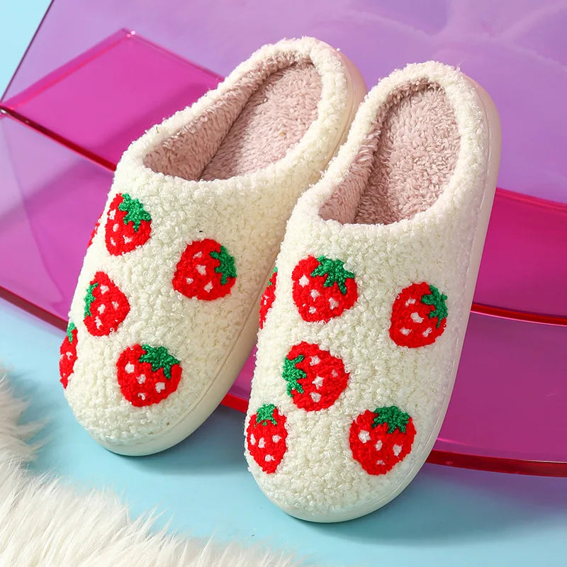 Women's Winter High-End Cotton Slippers, Women's Indoor Home Plush Warm Maternity Slippers, Couple Slippers with Added Fleece for Men in Autumn and Winter