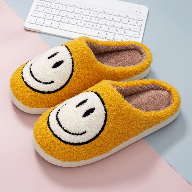 Women's Winter High-End Cotton Slippers, Women's Indoor Home Plush Warm Maternity Slippers, Couple Slippers with Added Fleece for Men in Autumn and Winter