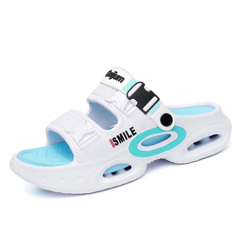 2026 Summer Men's Outdoor Clogs Beach Sandals Breathable Slippers EVA Soft Slides Mens Casual Garden Shoes Male Beach Slippers