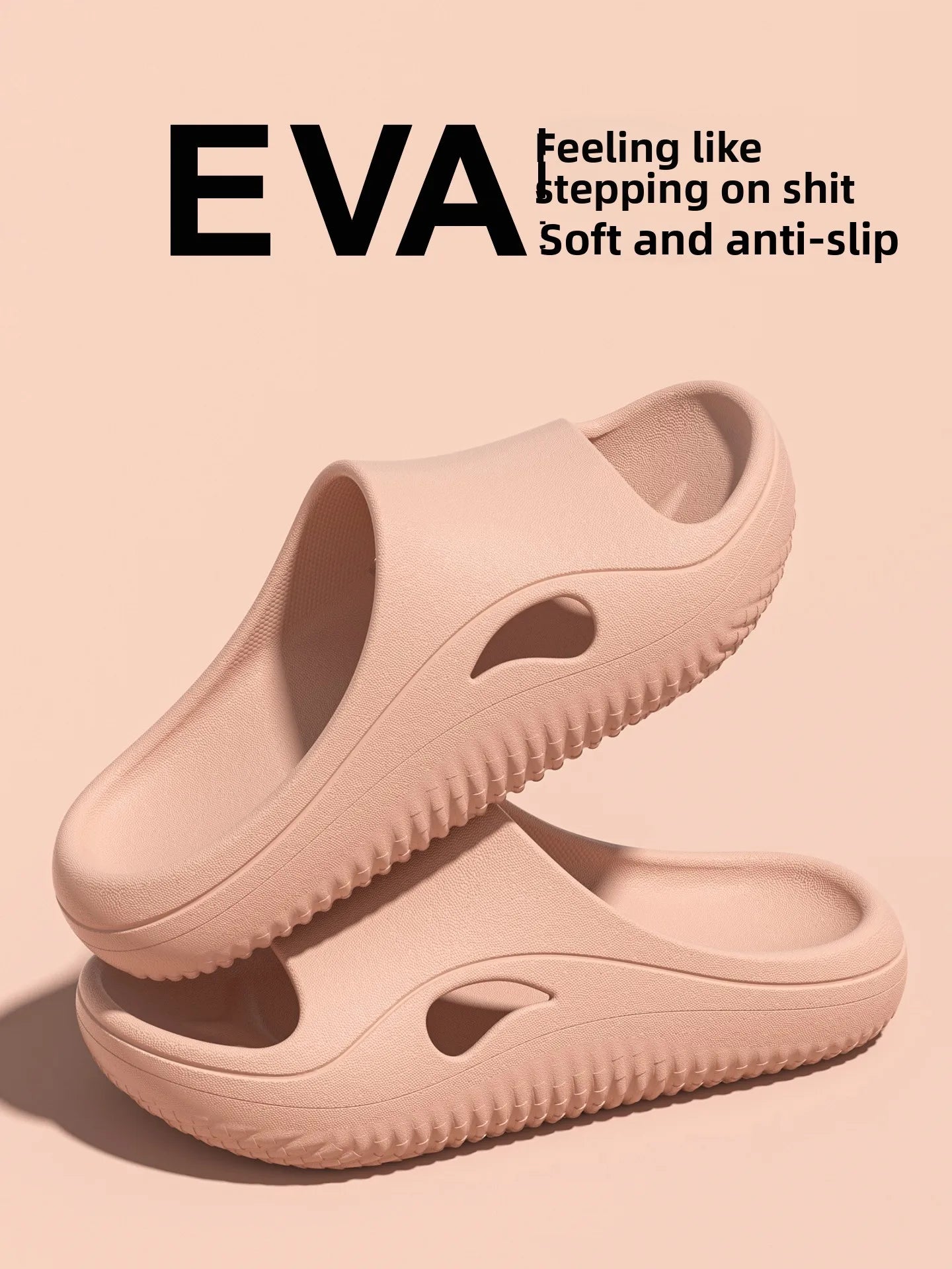 Comfortable Anti-Slip Operating Room Slippers for Men And Women Home Slippers round Toe EVA Material All Seasons Wear