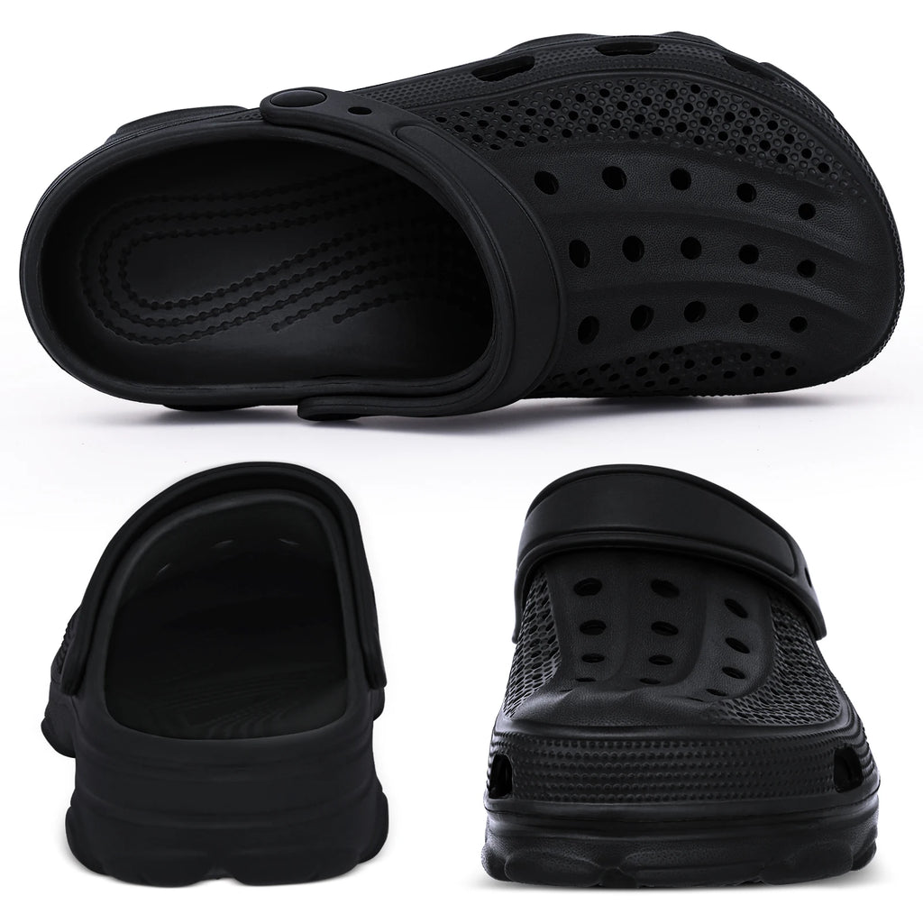 Kidmi Fashion Men Clogs Slippers Summer Clogs Slippers Outdoor Breathable Beach Slippers Soft Men Garden Slippers Home Sandals