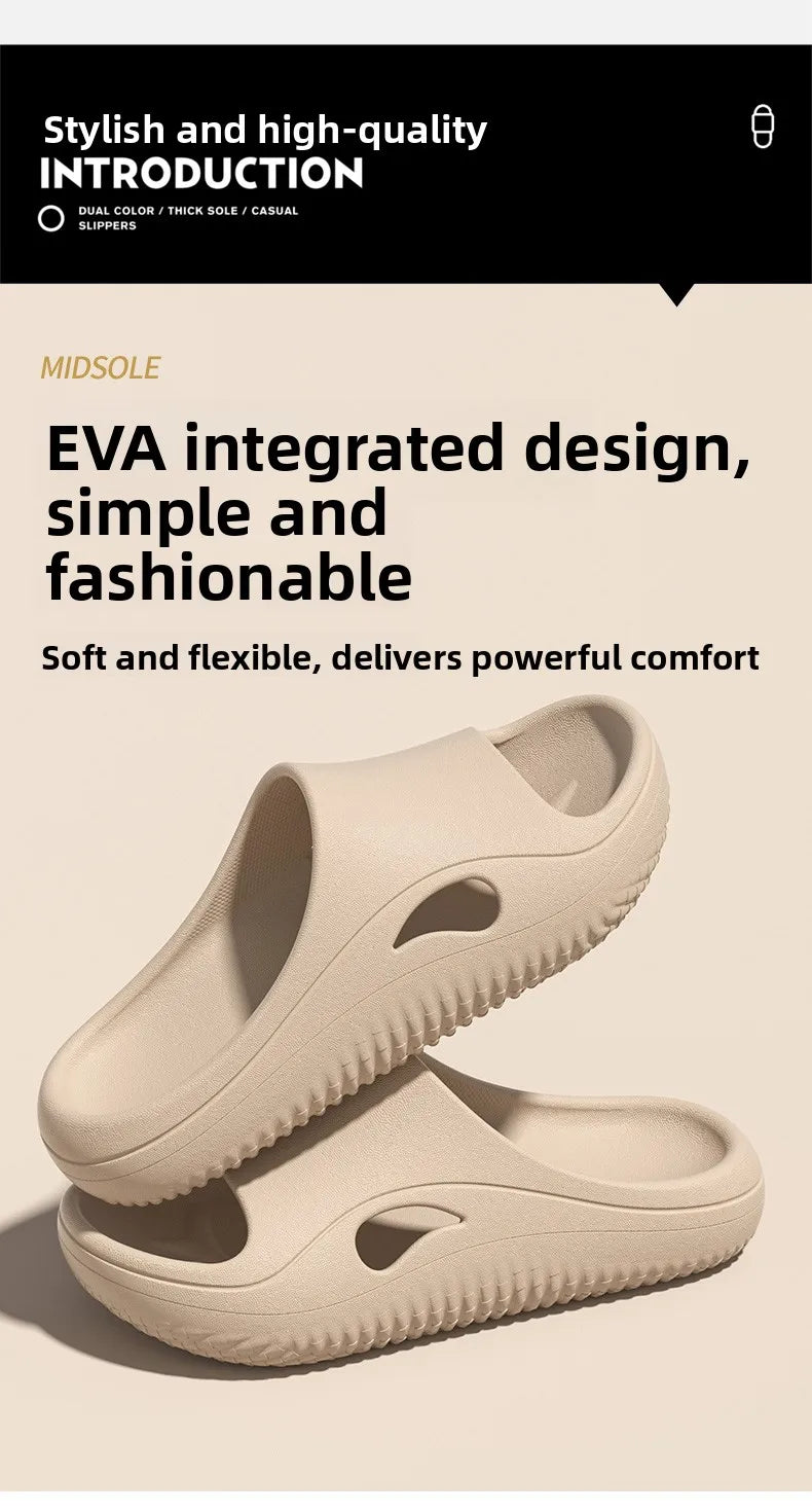 Comfortable Anti-Slip Operating Room Slippers for Men And Women Home Slippers round Toe EVA Material All Seasons Wear