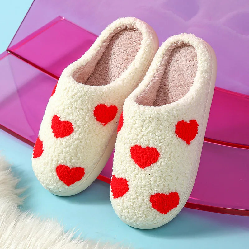 Women's Winter High-End Cotton Slippers, Women's Indoor Home Plush Warm Maternity Slippers, Couple Slippers with Added Fleece for Men in Autumn and Winter