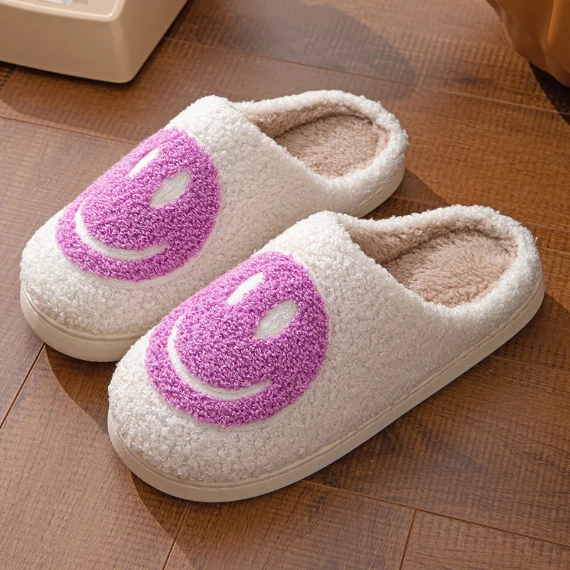 Women's Winter High-End Cotton Slippers, Women's Indoor Home Plush Warm Maternity Slippers, Couple Slippers with Added Fleece for Men in Autumn and Winter