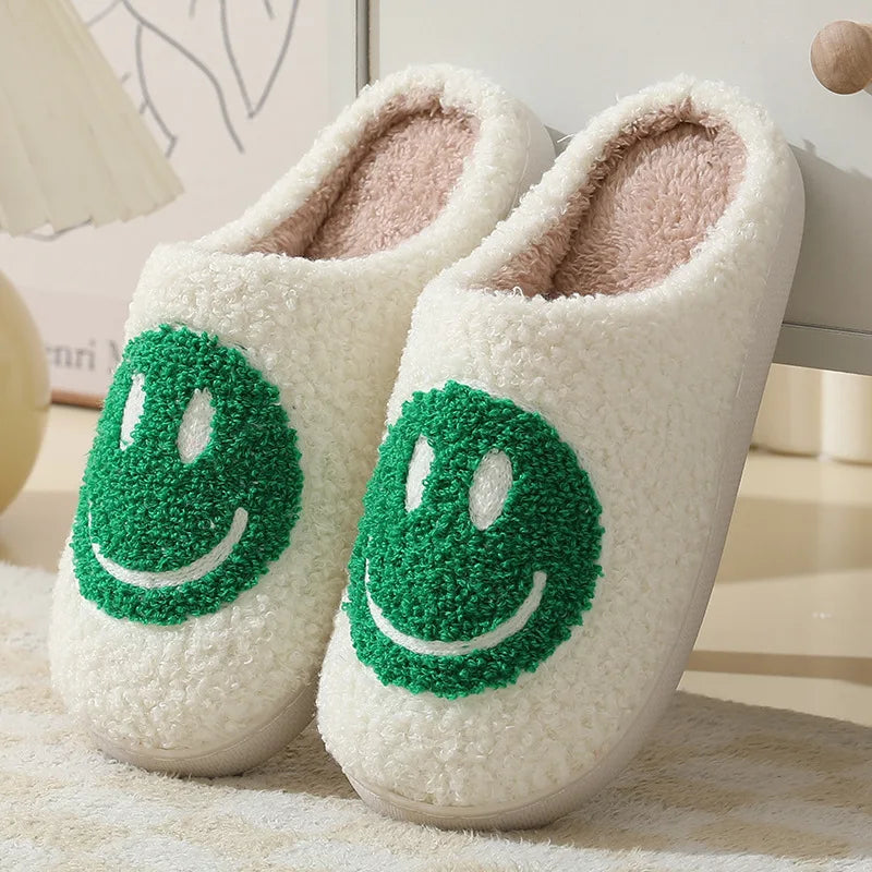 Women's Winter High-End Cotton Slippers, Women's Indoor Home Plush Warm Maternity Slippers, Couple Slippers with Added Fleece for Men in Autumn and Winter
