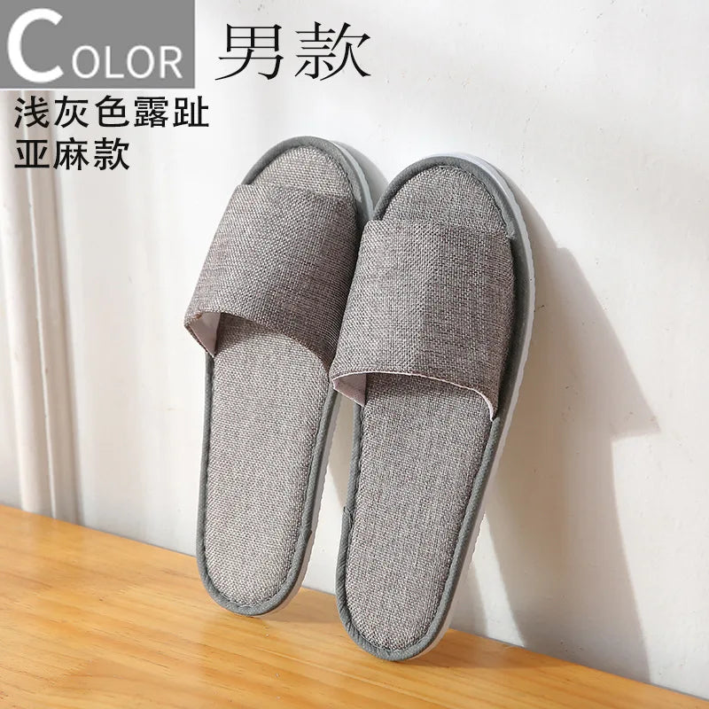 5Pairs/Lot Men Women Disposable Hotel Guest Slippers Cotton Slides Home Travel SPA Slipper Hospitality Cheap Indoor Slip-on