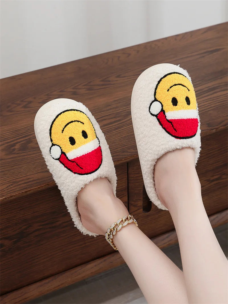 Women's Winter High-End Cotton Slippers, Women's Indoor Home Plush Warm Maternity Slippers, Couple Slippers with Added Fleece for Men in Autumn and Winter