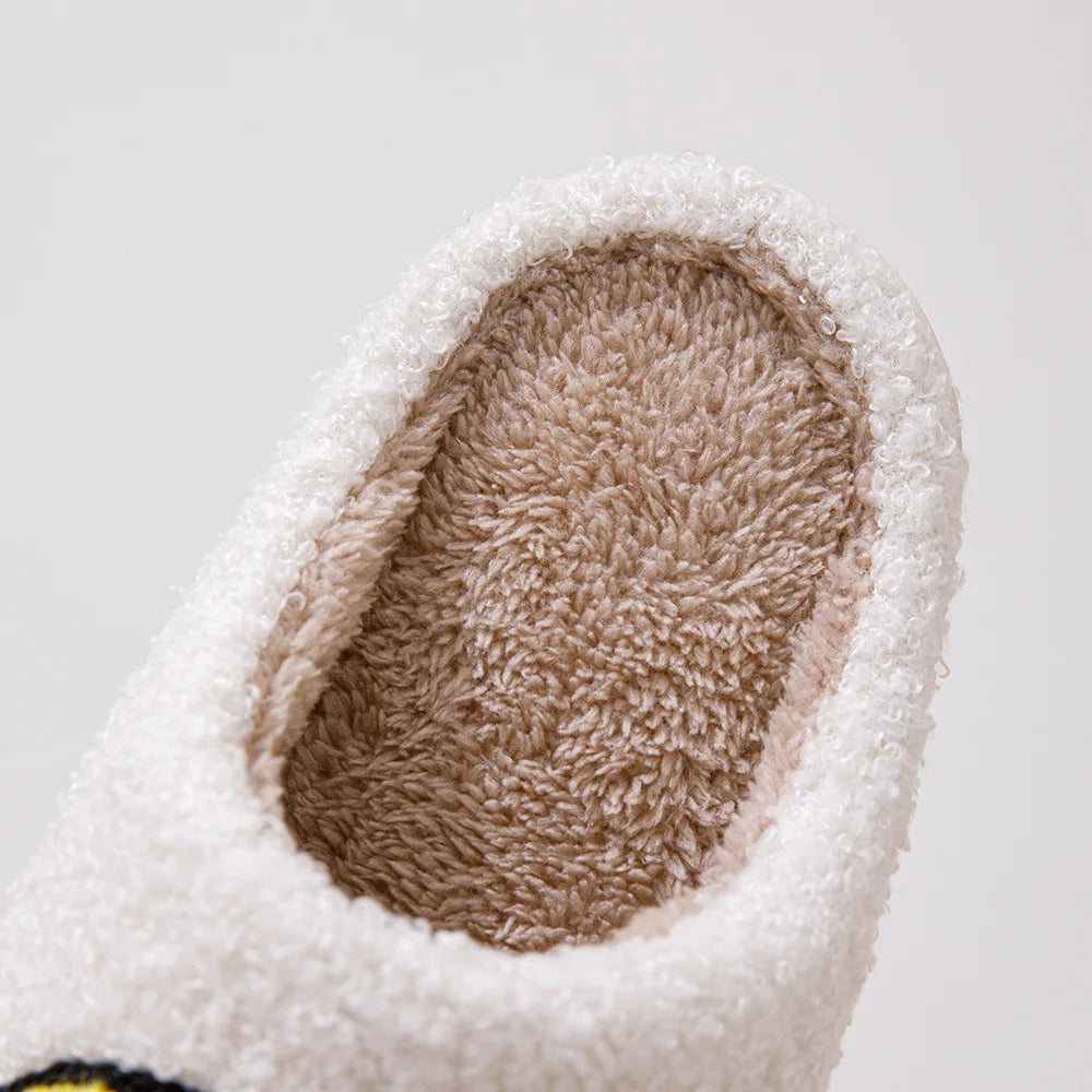Women's Winter High-End Cotton Slippers, Women's Indoor Home Plush Warm Maternity Slippers, Couple Slippers with Added Fleece for Men in Autumn and Winter