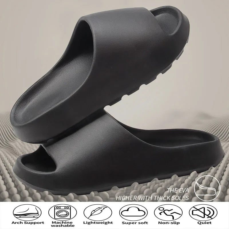 Coconut Slippers Men Women EVA Soft Like Stepping on Shit Thick Soled Sandals Solf Non-slip Wearing Slipper Outdoor Indoor Shoes