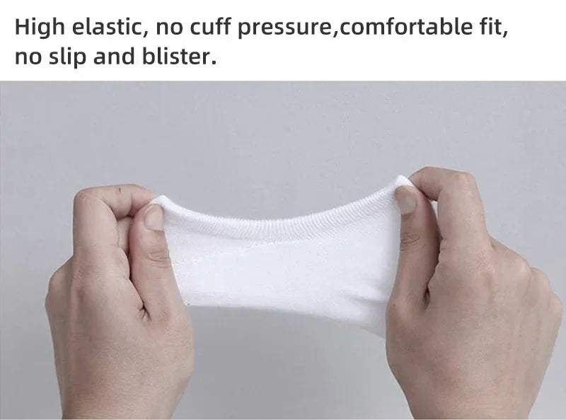 5/10/20 Pairs Summer Boat Socks For Men Non-slip Silicone Invisible Cotton Socks Breathable No-Show Slippers Sport Ankle Socks