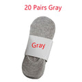 5/10/20 Pairs Summer Boat Socks For Men Non-slip Silicone Invisible Cotton Socks Breathable No-Show Slippers Sport Ankle Socks