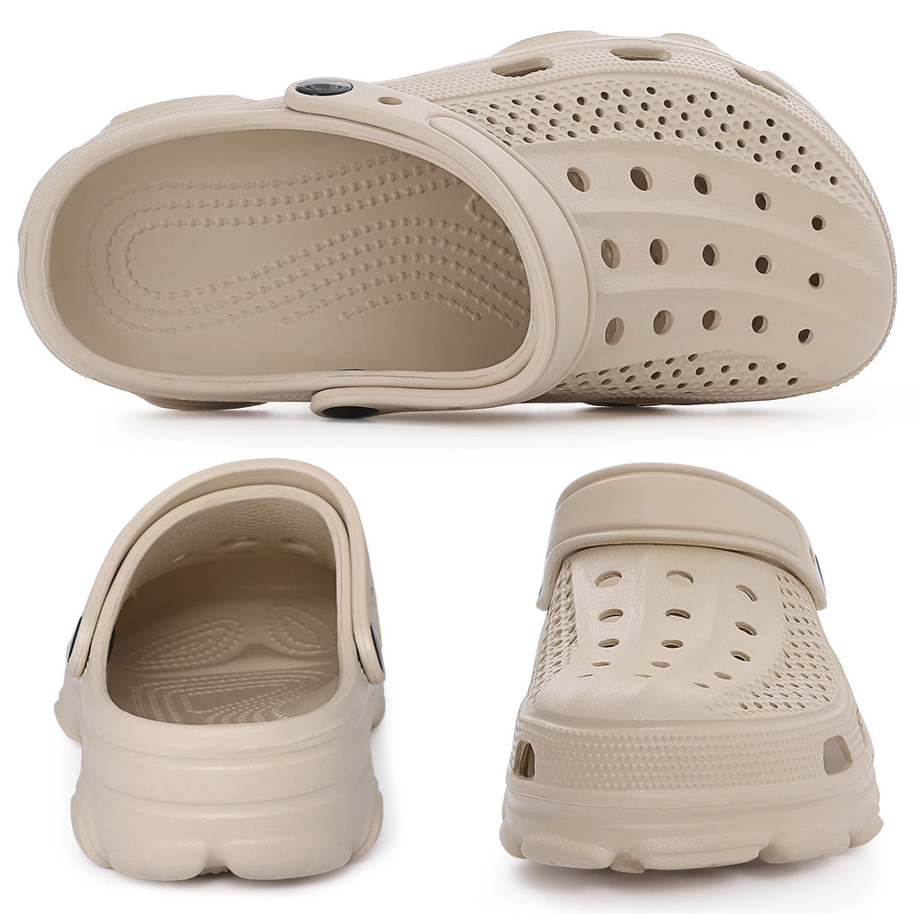 Kidmi Fashion Men Clogs Slippers Summer Clogs Slippers Outdoor Breathable Beach Slippers Soft Men Garden Slippers Home Sandals