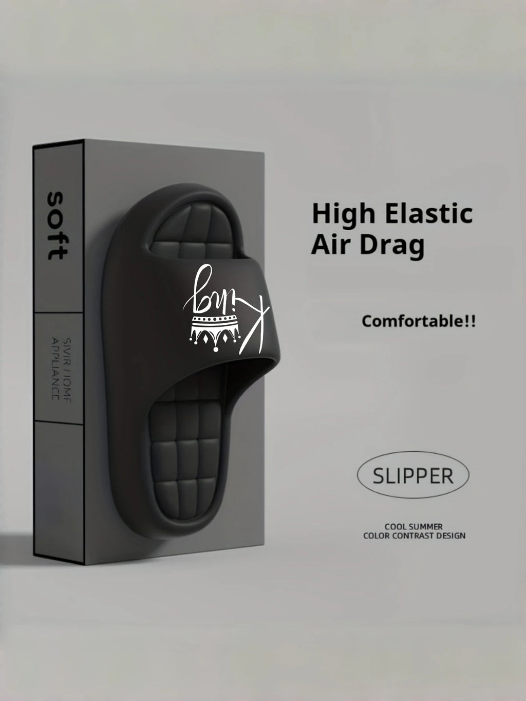 New Casual Innovative Design King Unisex Eva Soft-Soled Lightweight Home Slippers High-Quality Exclusive Brand Slippers
