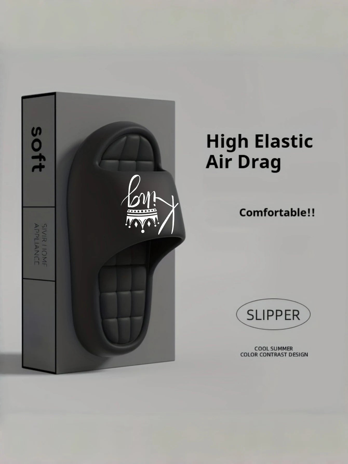 New Casual Innovative Design King Unisex Eva Soft-Soled Lightweight Home Slippers High-Quality Exclusive Brand Slippers
