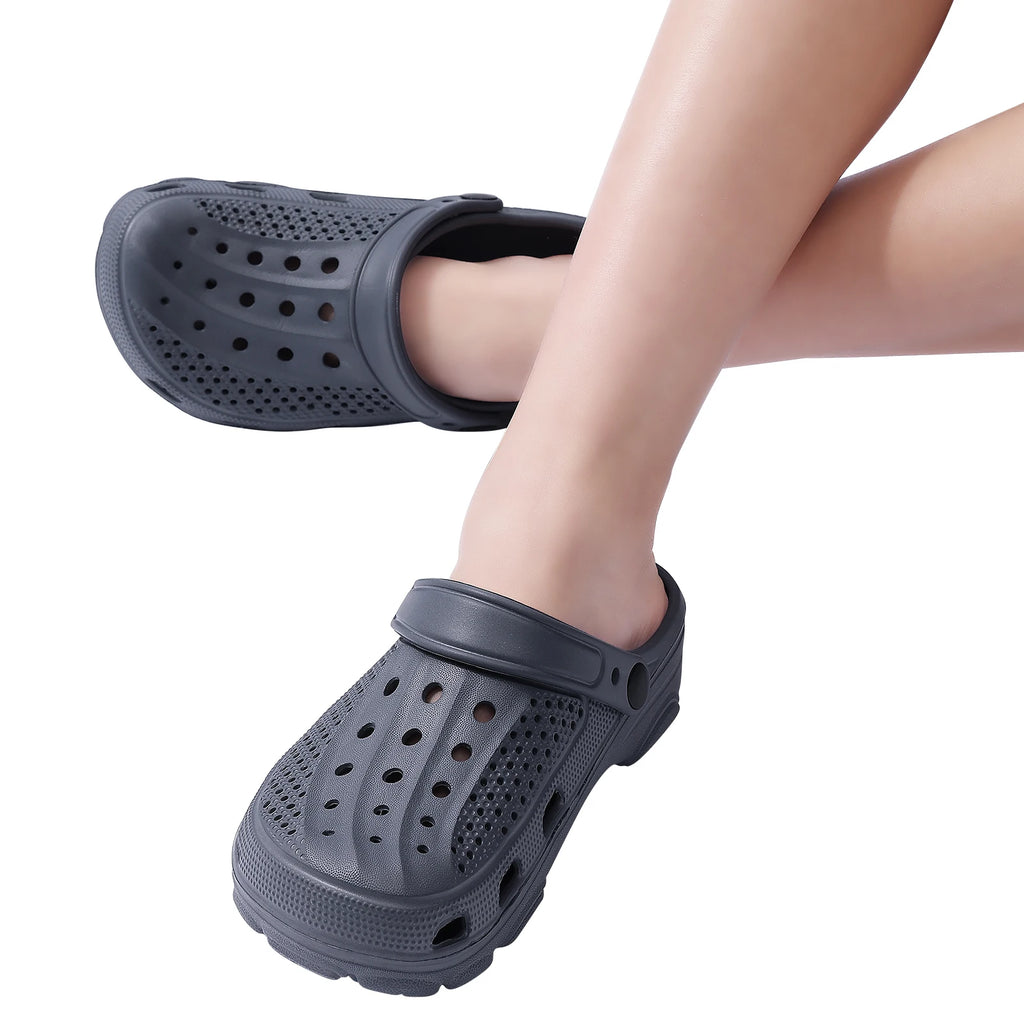Kidmi Fashion Men Clogs Slippers Summer Clogs Slippers Outdoor Breathable Beach Slippers Soft Men Garden Slippers Home Sandals