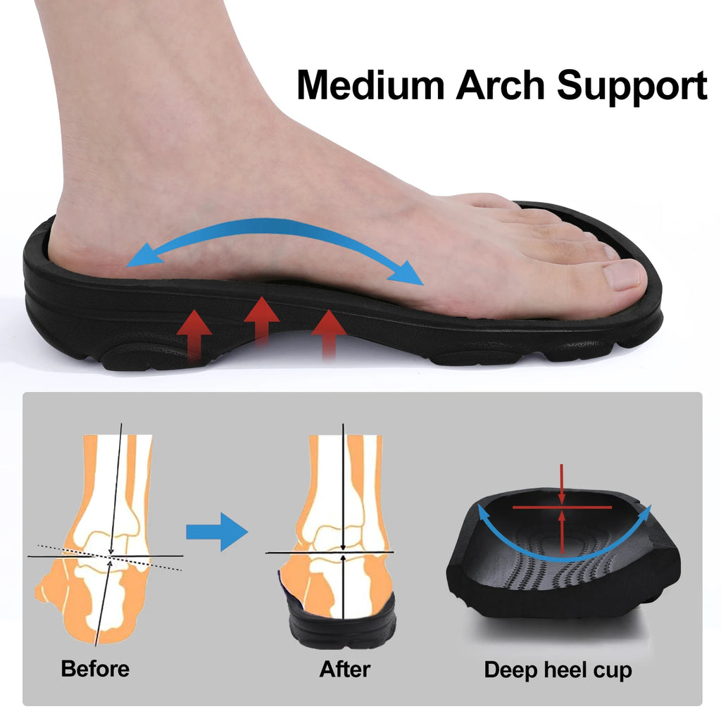 Kidmi Fashion Men Clogs Slippers Summer Clogs Slippers Outdoor Breathable Beach Slippers Soft Men Garden Slippers Home Sandals