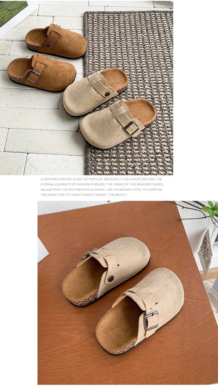 Children's Outdoor Slippers Casual Flat Shoes, Breathable Outdoor Shoes Suitable for Indoor and Outdoor Activities