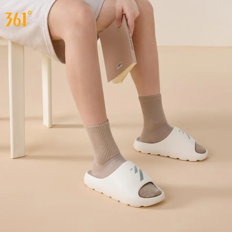 361 Degrees Men and Women Home slippers Antibacterial EVA Breathable Comfortable Skidproof Casual Outdoor Unisex shoes 622617002