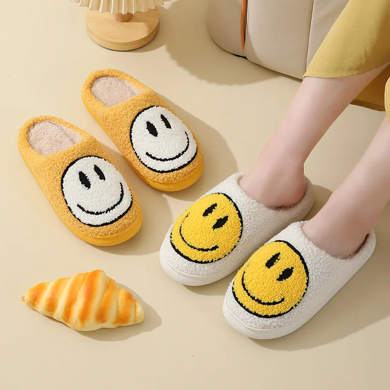 Women's Winter High-End Cotton Slippers, Women's Indoor Home Plush Warm Maternity Slippers, Couple Slippers with Added Fleece for Men in Autumn and Winter