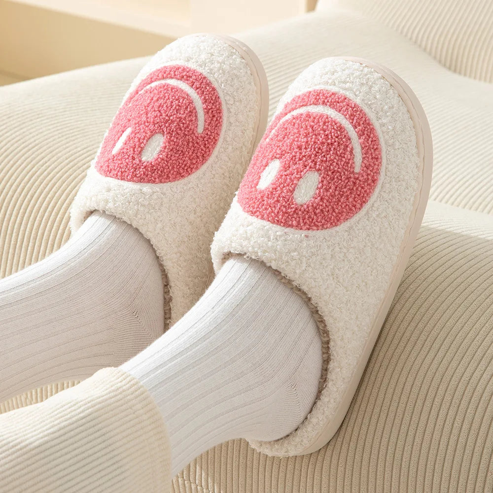 Women's Winter High-End Cotton Slippers, Women's Indoor Home Plush Warm Maternity Slippers, Couple Slippers with Added Fleece for Men in Autumn and Winter