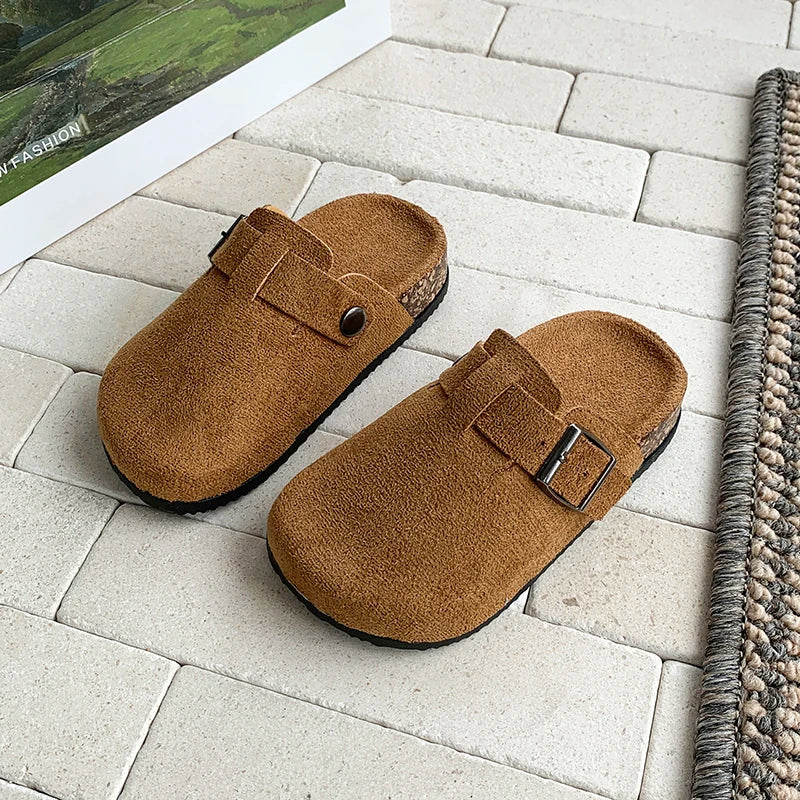 Children's Outdoor Slippers Casual Flat Shoes, Breathable Outdoor Shoes Suitable for Indoor and Outdoor Activities