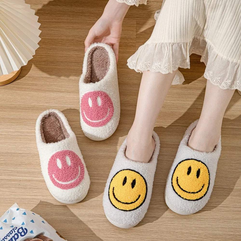 Women's Winter High-End Cotton Slippers, Women's Indoor Home Plush Warm Maternity Slippers, Couple Slippers with Added Fleece for Men in Autumn and Winter